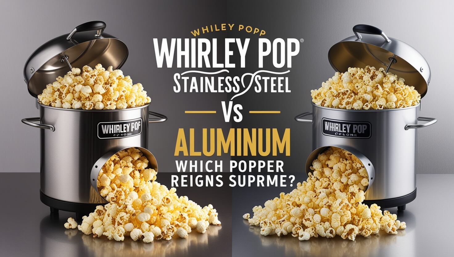 Whirley Pop Stainless Steel vs Aluminum