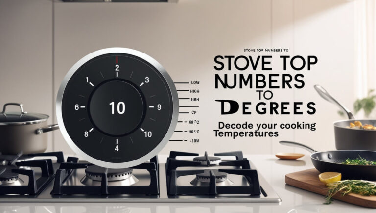 Stove Top Numbers to Degrees